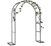 Arco per pergola in acciaio resistente alle intemperie, pergolato da giardino antiruggine per piante rampicanti, romantico baldacchino da matrimonio, ideale per rose e glicine, 300 x 250 cm, colore
