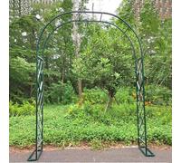 Arco per pergola in metallo per piante rampicanti, traliccio di supporto per rose e vite, struttura da giardino, 2,5 x 2,1 m, decorazione da giardino resistente, perfetto per terrazze e cortili