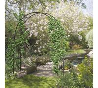 Arco per Piante Rampicanti, Archetto da Giardino per Decorazioni ed Eventi in Metallo, 157x40x223cm, Nero Description:Dai uno stile da sogno ai tuoi spazi esterni con l'archetto da giardino Outsunny.