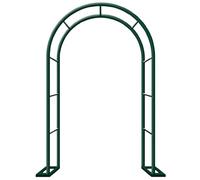 Arco per piante rampicanti per esterni, pergola per matrimonio, resistente alle intemperie, traliccio con base (verde, 120 cm x 220 cm) - Ideale per la decorazione del giardino e supporto per la vite
