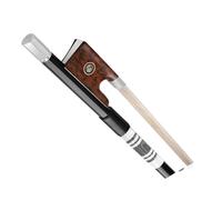 Arco Per Pratica Del Violino Accessori per bottoni a forma di rana in legno a grana fine con occhi rotondi in crine di cavallo leggero in fibra di carbonio da 4/4(Silver Colr 4-4 Size)