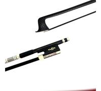 Arco Per Pratica Del Violino Arco per violino in carbonio 4/4 per strumento ad arco per violino in fibra di carbonio con motivo a griglia nera(4/4 musical notes)