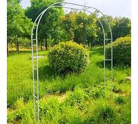 Arco per rose da giardino in metallo resistente, 2,2 m x 1,2 m, per matrimoni, diametro del tubo 19 mm, facile da montare, disponibile in nero, bianco, verde, perfetto per piante rampicanti