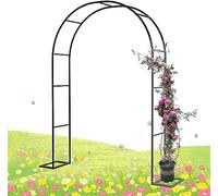 Arco per rose in acciaio inox per matrimoni e giardini, pergola in metallo resistente alle intemperie, robusta struttura 140 x 230 cm (larghezza x altezza), per eventi all'aperto e esposizioni