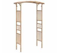 Arco per rose in bambù, 118 x 40 x 187 cm, autoportante, con traliccio, per piante rampicanti come rose, clematide, edera e viti, pergola, traliccio per terrazza, balcone, ingresso