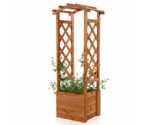 Arco per rose in ioriera in legno 48 cm × 39 cm × 129,5 cm (L x L x A)
