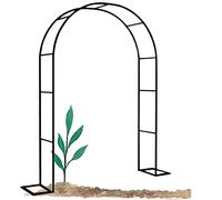 Arco per rose in metallo, 140 x 230 cm, 180 x 220 cm, 200 x 220 cm, 350 x 220 cm, resistente alla ruggine, robusto supporto per piante rampicanti, colore nero, larghezza 300 cm x altezza 220 cm