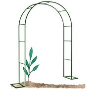Arco per rose in metallo, 140 x 230 cm, 180 x 220 cm, 200 x 220 cm, 350 x 220 cm, traliccio da giardino resistente alla ruggine, supporto robusto per piante rampicanti, verde, L 180 cm x A 220 cm