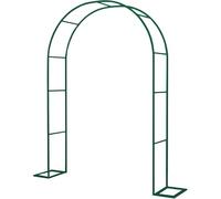 Arco per rose in metallo con traliccio per piante rampicanti, larghezza 2 m, perfetto per matrimoni e decorazioni da esterno, design robusto per supporto da giardino, altezza 1,8 m, profondità 25 cm