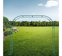 Arco per rose in metallo in ferro battuto, arco da giardino per piante rampicanti, supporto floreale per piante rampicanti, sfondo per rose autoportante, per decorazione esterna, bianco, larghezza 120