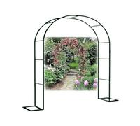 Arco per rose in metallo per piante rampicanti, regolabile, 80 x 350 cm, decorazione da giardino, pergola per matrimoni, verde, 260 cm di larghezza x 230 cm di altezza, struttura esterna