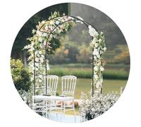 Arco Per Rose In Metallo, Supporto Per Rampicanti Griglia Per Rampicanti Arco Nuziale Resistente Alle Intemperie Autoportante Archi Da Giardino(Black,3.50m*2.20m*40cm)