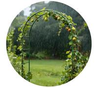 Arco Per Rose In Metallo, Supporto Per Rampicanti Griglia Per Rampicanti Arco Nuziale Resistente Alle Intemperie Autoportante Archi Da Giardino(Green,1.40m*2.30m*25cm)