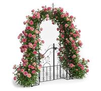 Relaxdays Arco per rose nero porta