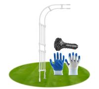 Arco per Rose Rampicanti, Garden Pergolas Metallo, Supporto in Acciaio, Semiarco Traliccio per Rampicanti per Piante Rampicanti, Decorazione Giardino,(White,1.5M*2.4m/4.9FT*7.8FT)