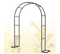 Arco per rose rampicanti in metallo, robusto giardino per piante da esterno, perfetto per matrimoni e feste, disponibile in 140 x 230 cm, 200 x 220 cm, 300 x 220 cm (colore: nero)