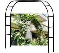Arco per traliccio da giardino, in metallo resistente, resistente alle intemperie, per rose e viti, regolabile, per matrimoni e decorazione d'ingresso