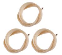 Arco per violino in crine di cavallo Arco per violino universale in crine di cavallo Parti e accessori per violino gialli + bianchi accessori per violino (Size : 3pcs)