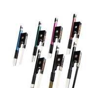 Arco Per Violino Professionale Per Strumento A Cor Archetto In Fibra Di Carbonio Colorata Per Violino 4/4 Accessori In Crine Di Equiseto(Black2,3/4)