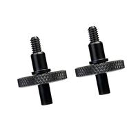 Arco Per Violino Professionale Per Strumento A Cor Viti Per Ponticello Per Contrabbasso Regolabili In Acero Da 1/2 Misure Per Accessori Per Violino(2pcs Black)
