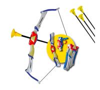 Arco Pieghevole per Bambini 63 cm con Clip Aggancio alla Cinta e 3 Frecce a Ventosa