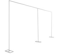 Arco quadrato per cerimonia, 3 m x 6 m, supporto per arco per palloncini, giardino, fiore, cornice, sfondo per anniversario, compleanno, festa, addio al nubilato, decorazione