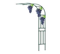 Arco rampicante a metà lato, in metallo, per piante rampicanti, decorazione per esterni, pergolato, pergolato, pergolato, resistente alle intemperie, 119 cm, 119 cm, 120 cm, 118 cm, per cortile (verde