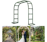 Arco Rampicanti in Ferro per Piante, Supporto per Giardino Decorazioni Matrimonio, Traliccio Pergolato Esterno Interno per Rose Orto Balcone, Garden Pergola Pergolati Metallo(Green,W3.50 x H2.20m)