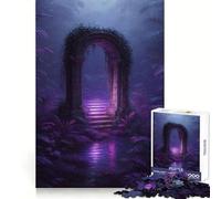 Arco viola mistico nella giungla lussureggiante Puzzle da 1000 pezzi per adolescenti Migliora la memoria Divertente e rilassante Design Assemblaggio Regalo elegante (38x52cm)