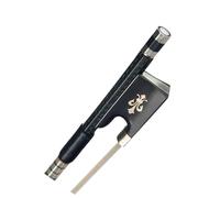 Arco Violino 4/4 Arco per violino in fibra di carbonio Seta verde intrecciata in fibra di carbonio Asta tonda Coda in ebano intarsiata in rame bianco Buon equilibrio