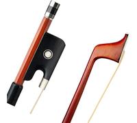 Arco Violino Arco per viola in sequoia brasiliana 4/4 leggero correttamente bilanciato in crine di cavallo in ebano adatto per viola da 15/16"