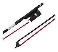arco Violino Per Principianti Archetto per violino in fibra di carbonio misura intera coda di cavallo colorata 4/4 3/4 1/2 1/4 1/8(Red,1/8)