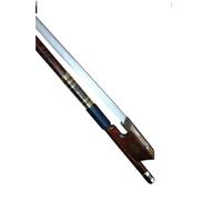 arco Violino Per Principianti Arco per violino 4/4 Rana in crine di cavallo bianco e barra tonda in legno di serpente in rame