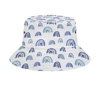 Arcobaleni Blu sparsi Cappello da Pescatore Cappello da Pescatore Cappello da Sole da Spiaggia da Viaggio