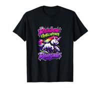 Arcobaleno al Galoppo Renegade Unicorn Wrangler Art Maglietta