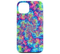 Arcobaleno astratto caso vernice ricciolo Trippy arte Custodia per iPhone 13