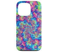 Arcobaleno astratto caso vernice ricciolo Trippy arte Custodia per iPhone 13 Pro