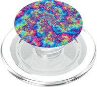 Arcobaleno astratto caso vernice ricciolo Trippy arte PopSockets PopGrip per MagSafe