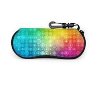 Arcobaleno astratto colora la tua attività Custodie morbide per occhiali da uomo Custodia per occhiali da sole per bambini Custodia morbida per occhiali da ragazzo con cerniera in neoprene portatile l