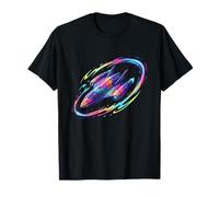 Arcobaleno Astronave Galaxy Warp velocità Viaggio nello Spazio Maglietta