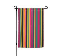 Arcobaleno Colorato A Righe Stampa Festività Giardino Bandiere 12 X 18 "All Season Bandiera Outdoor Yard Decor Per Patios