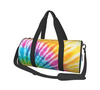 Arcobaleno colorato a spirale per tintura per cravatta, Borsone da viaggio di grande capacità Borsa rotonda Borsa da viaggio sportiva Borsa da viaggio Borsa da fitness