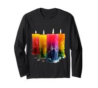 Arcobaleno colorato Maglia a Manica