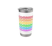 Arcobaleno Compagno Divertente Queer Orgoglio LGBTQA Comunista Gay Sinistra Bicchiere termico in acciaio inox doppia parete