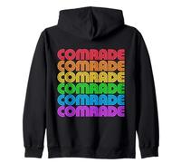 Arcobaleno Compagno Divertente Queer Orgoglio LGBTQA Comunista Gay Sinistra Felpa con Cappuccio