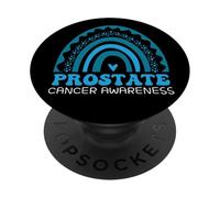 Arcobaleno del cuore della consapevolezza del cancro alla prostata PopSockets PopGrip Adesivo