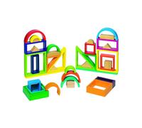 Arcobaleno di Forme e Colori - Set di Giochi Educativi in Legno