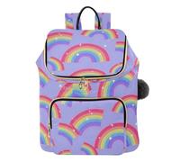 Arcobaleno Di Paillettes Finte Colorate Progettato Delle Donne Zaino Elegante Leggero Zaino Borse A Tracolla per lo Shopping Sport Viaggi bolsos