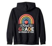 Arcobaleno di Primo Grado così Orgoglioso di Te Felpa con Cappuccio