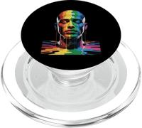 Arcobaleno Drip Ritratto Colorato LGBTQ Espressione Donne Uomini PopSockets PopGrip per MagSafe